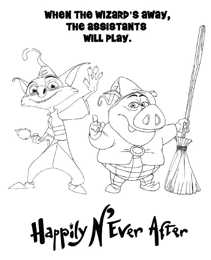 Kids-n-fun.com | Coloring page Happily N Ever After Happily N Ever After